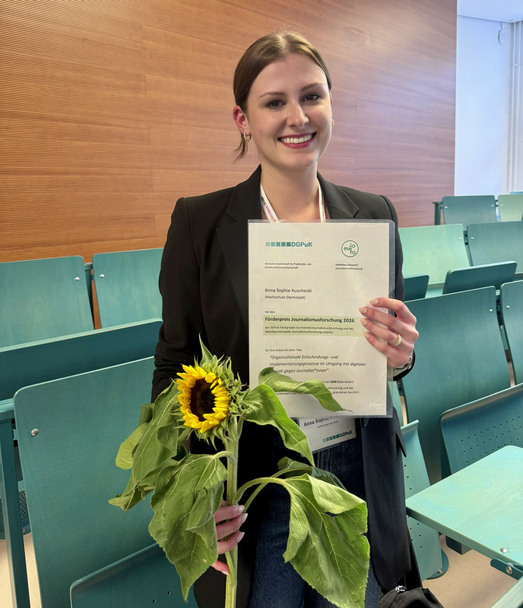 Anna Kuschezki mit Förderpreis 